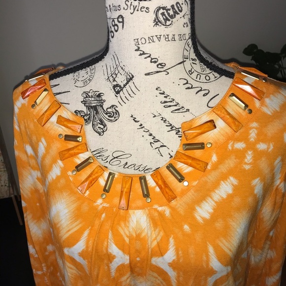 - Ruby Rd blouse orange - Picture 2 of 8